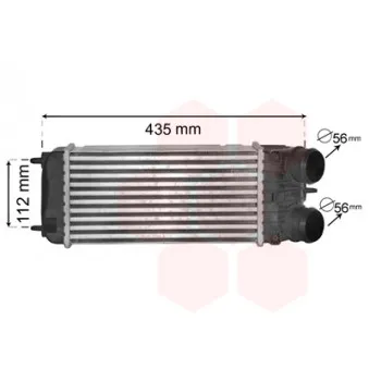 Intercooler, échangeur VAN WEZEL 40004353