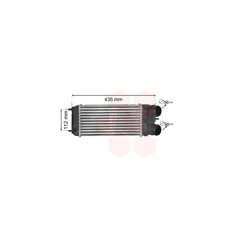 Intercooler, échangeur VAN WEZEL 40004353