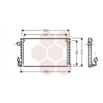 Condenseur, climatisation VAN WEZEL 40005180
