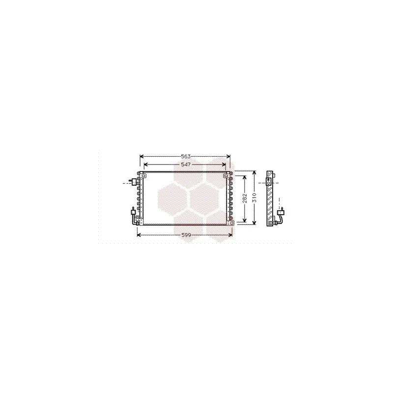 Condenseur, climatisation VAN WEZEL 40005180