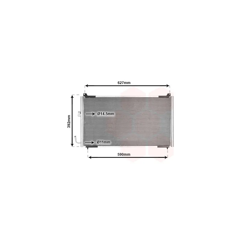 Condenseur, climatisation VAN WEZEL 40005192