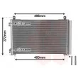 Condenseur, climatisation VAN WEZEL 40005258 - Visuel 1