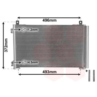 Condenseur, climatisation VAN WEZEL 40005258