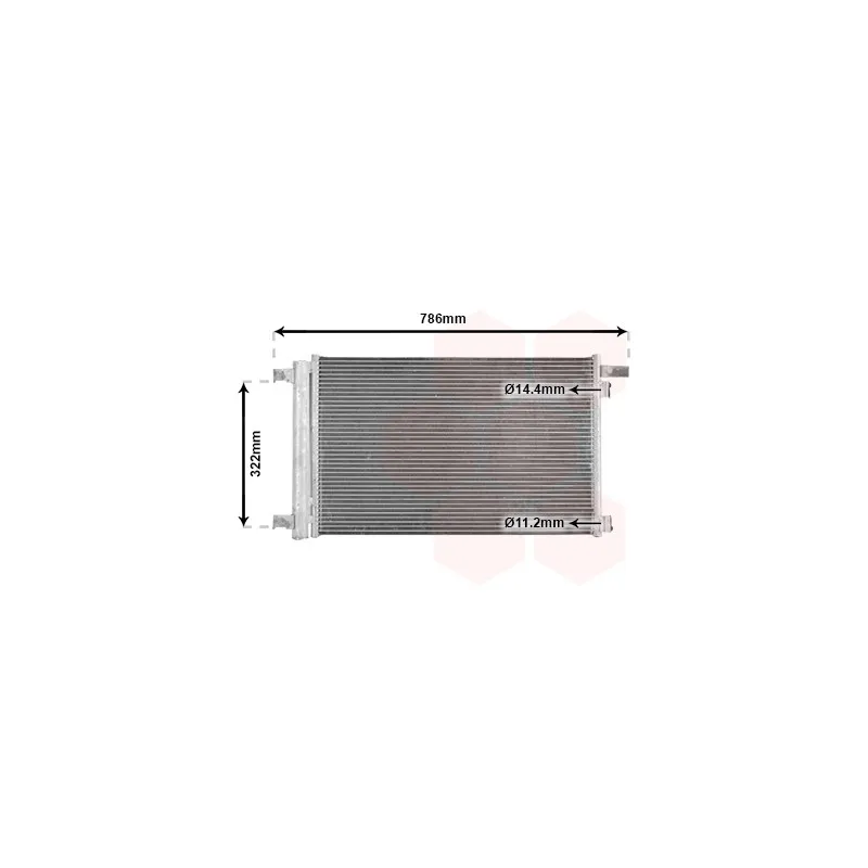 Condenseur, climatisation VAN WEZEL 40005364