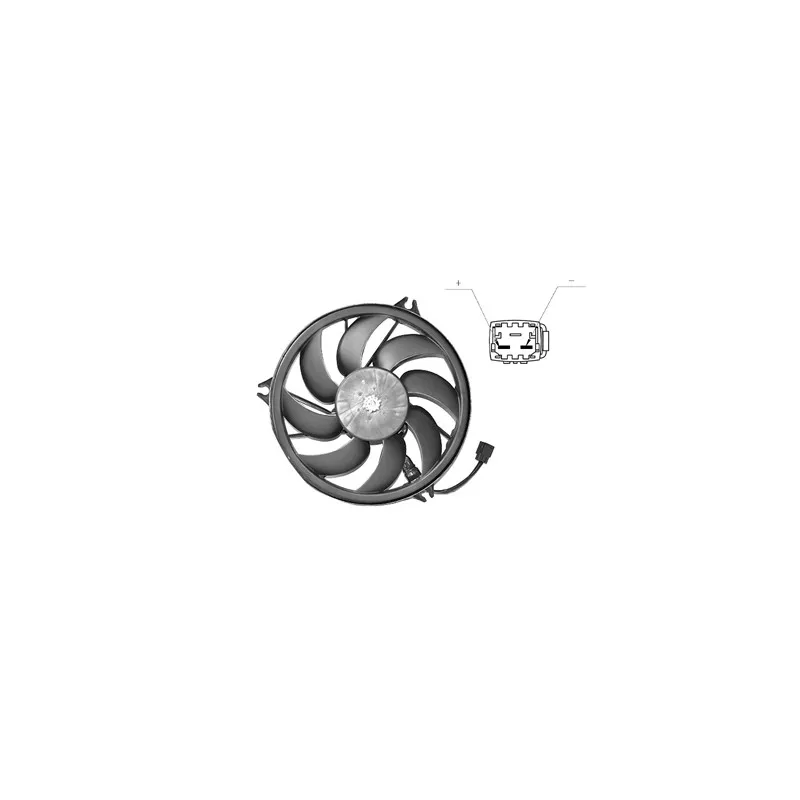 Ventilateur, refroidissement du moteur VAN WEZEL 4028748