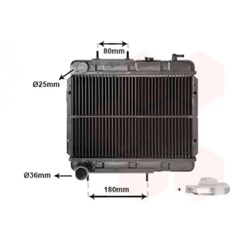 Radiateur, refroidissement du moteur VAN WEZEL