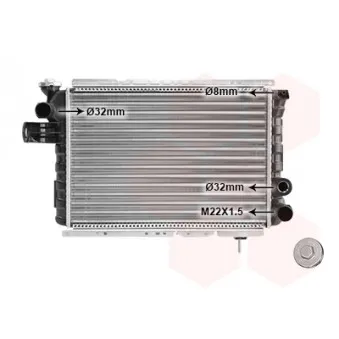 Radiateur, refroidissement du moteur VAN WEZEL 43002009