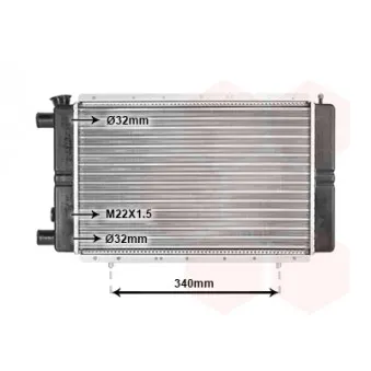 Radiateur, refroidissement du moteur VAN WEZEL