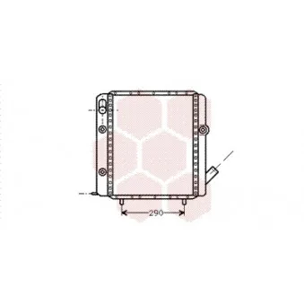 Radiateur, refroidissement du moteur VAN WEZEL 43002071