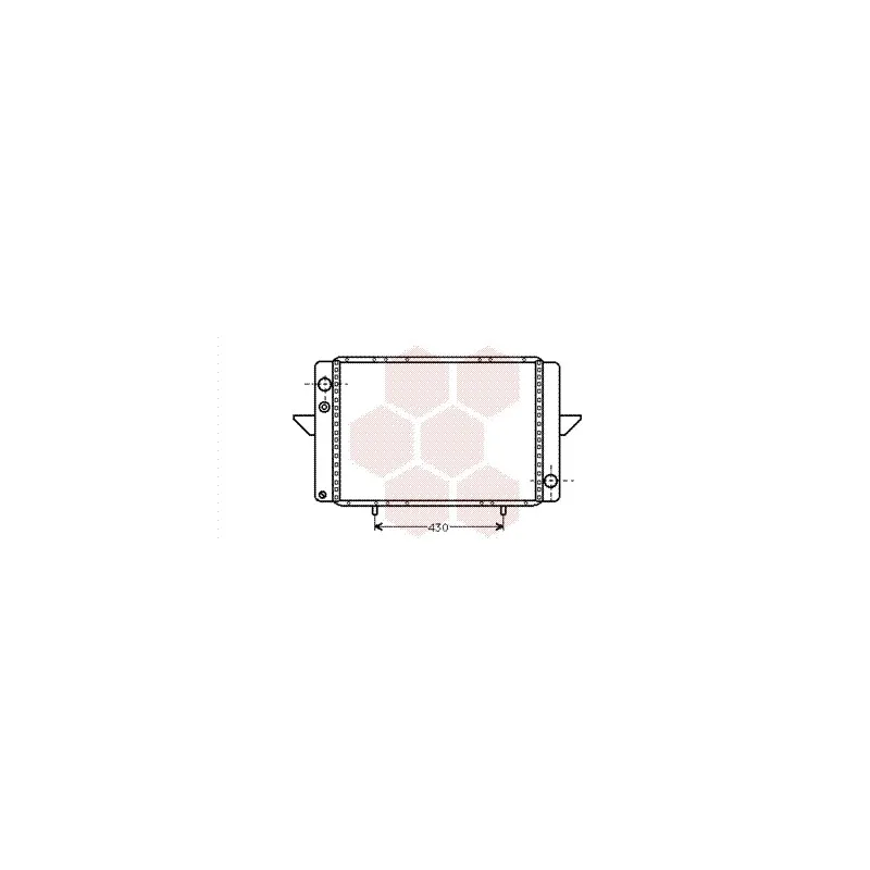 Radiateur, refroidissement du moteur VAN WEZEL 43002107