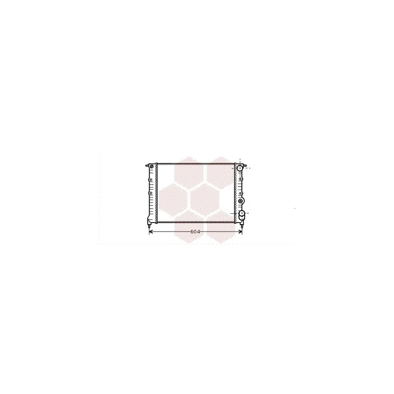 Radiateur, refroidissement du moteur VAN WEZEL 43002108
