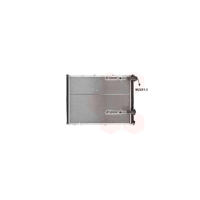 Radiateur, refroidissement du moteur VAN WEZEL 43002140