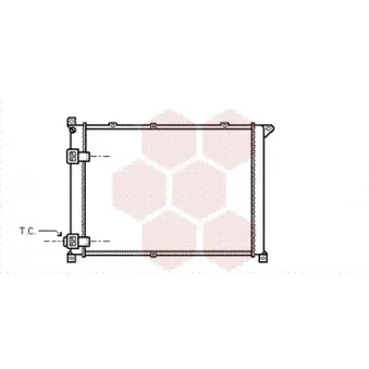 Radiateur, refroidissement du moteur VAN WEZEL 43002141