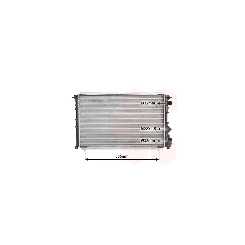 Radiateur, refroidissement du moteur VAN WEZEL 43002150