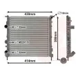 Radiateur, refroidissement du moteur VAN WEZEL 43002261 - Visuel 1