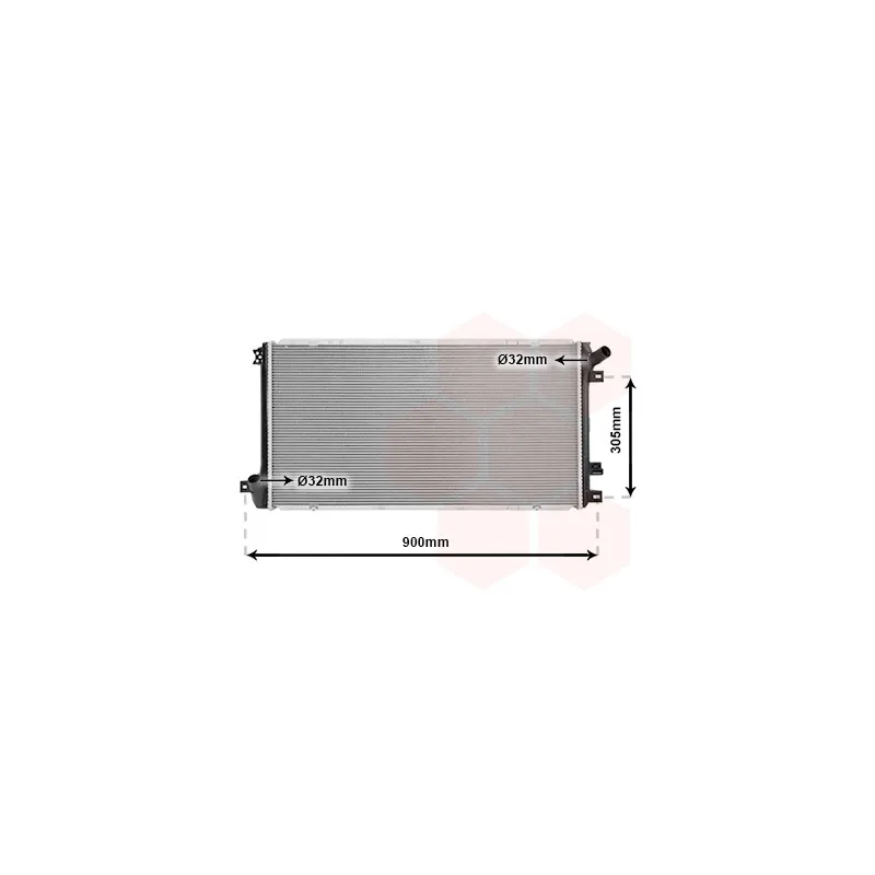 Radiateur, refroidissement du moteur VAN WEZEL 43002408