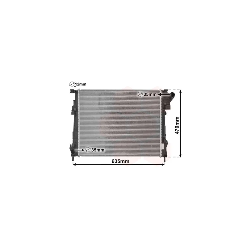Radiateur, refroidissement du moteur VAN WEZEL 43002427
