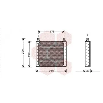 Radiateur d'huile VAN WEZEL 43003146
