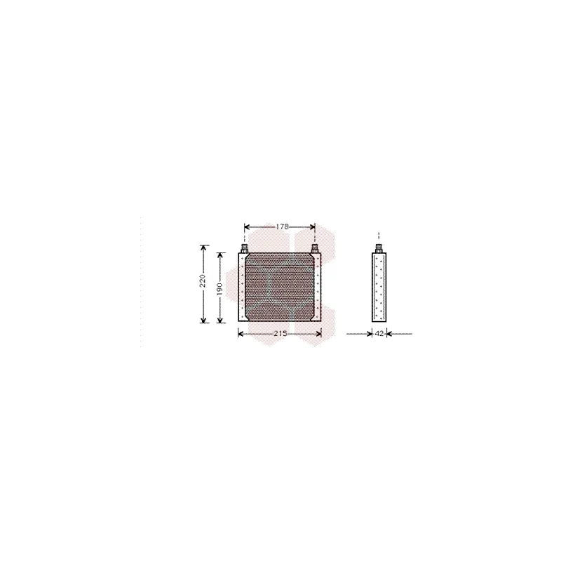 Radiateur d'huile VAN WEZEL 43003146