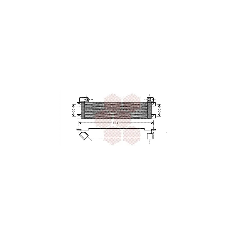 Radiateur d'huile VAN WEZEL 43003289