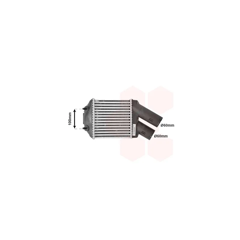 Intercooler, échangeur VAN WEZEL 43004222