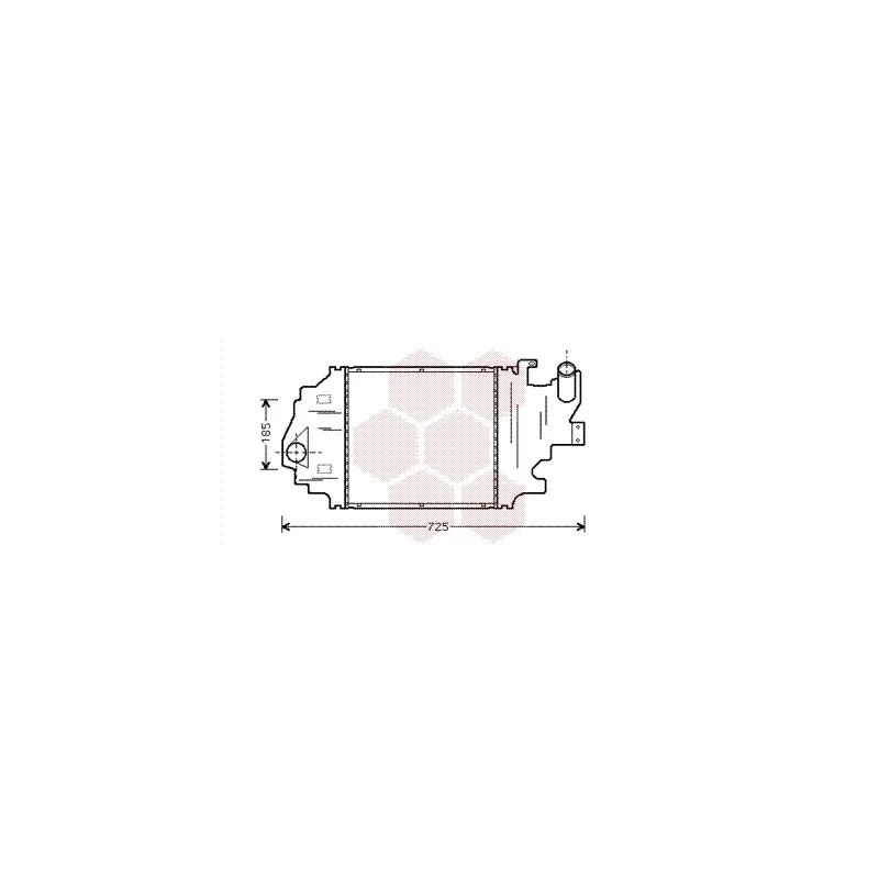 Intercooler, échangeur VAN WEZEL 43004320