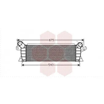 Intercooler, échangeur VAN WEZEL 43004351