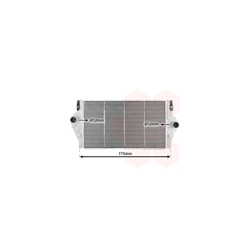Intercooler, échangeur VAN WEZEL 43004363