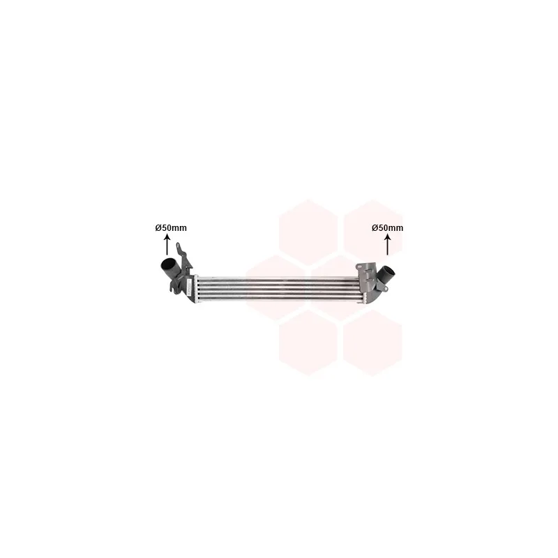 Intercooler, échangeur VAN WEZEL 43004641