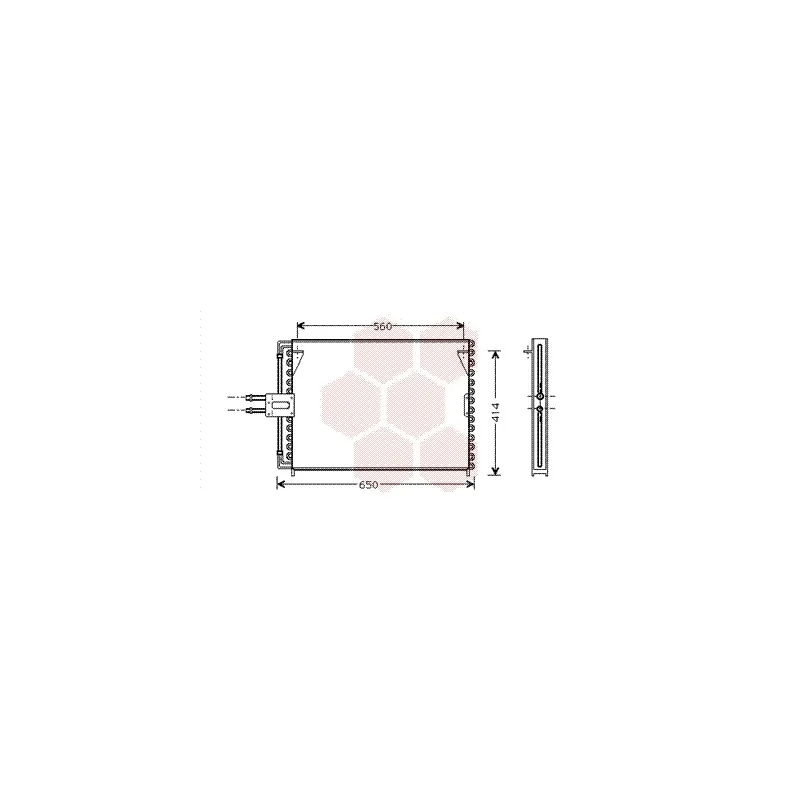 Condenseur, climatisation VAN WEZEL 43005189