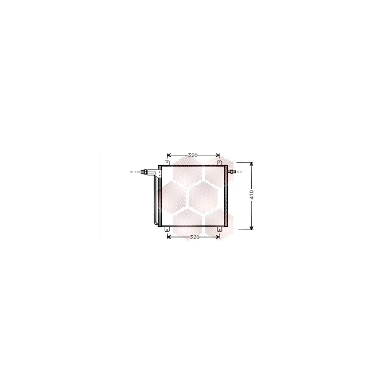 Condenseur, climatisation VAN WEZEL 43005200