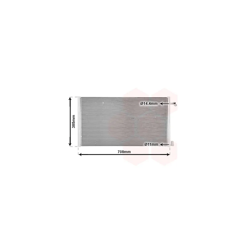 Condenseur, climatisation VAN WEZEL 43005234