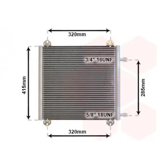 Condenseur, climatisation VAN WEZEL 43005235