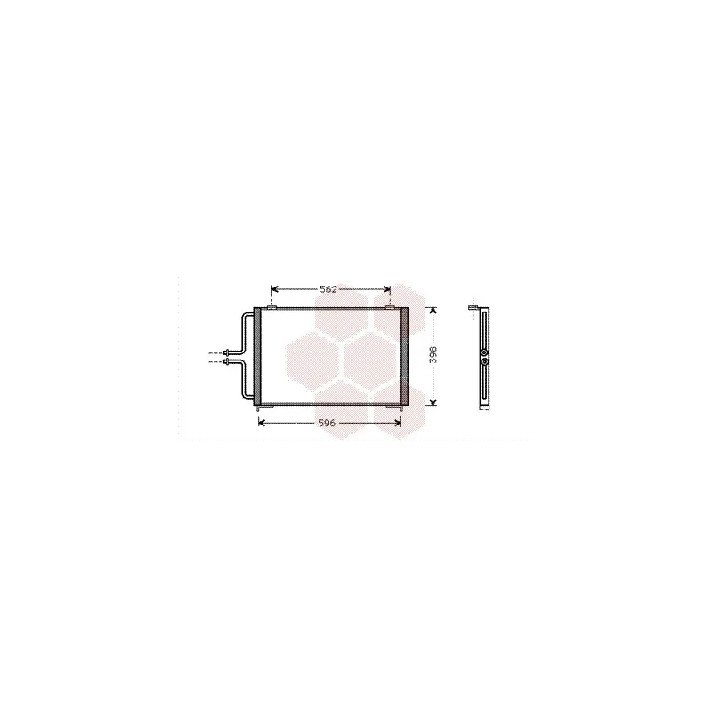 Condenseur, climatisation VAN WEZEL 43005236