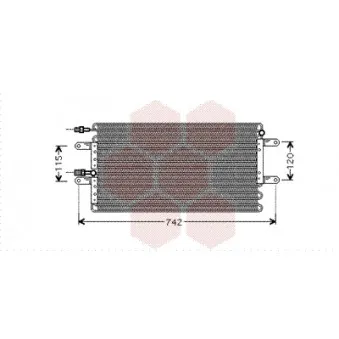 Condenseur, climatisation VAN WEZEL 43005251