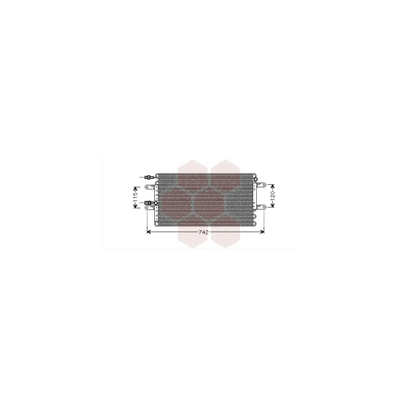 Condenseur, climatisation VAN WEZEL 43005251