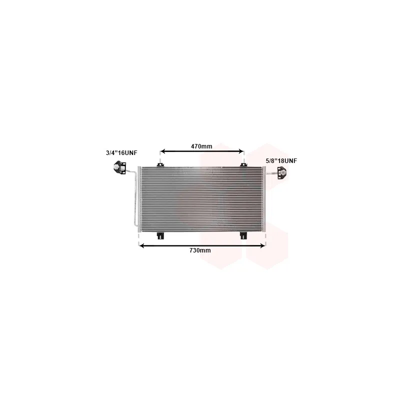 Condenseur, climatisation VAN WEZEL 43005278