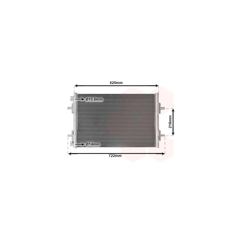 Condenseur, climatisation VAN WEZEL 43005294