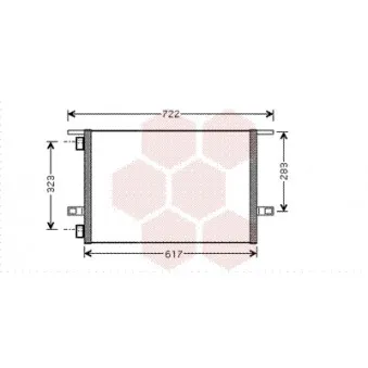 Condenseur, climatisation VAN WEZEL 43005304