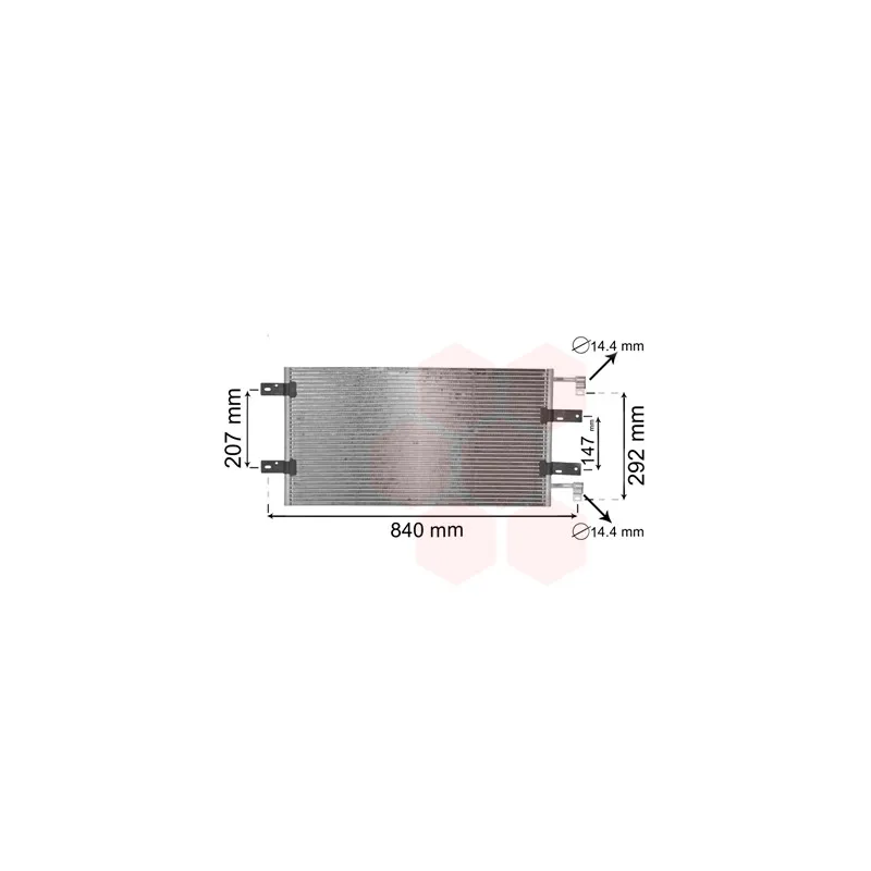 Condenseur, climatisation VAN WEZEL 43005314