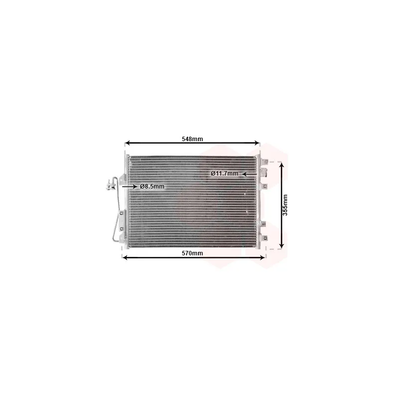 Condenseur, climatisation VAN WEZEL 43005340