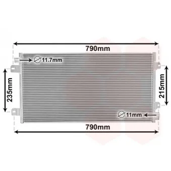 Condenseur, climatisation VAN WEZEL 43005342