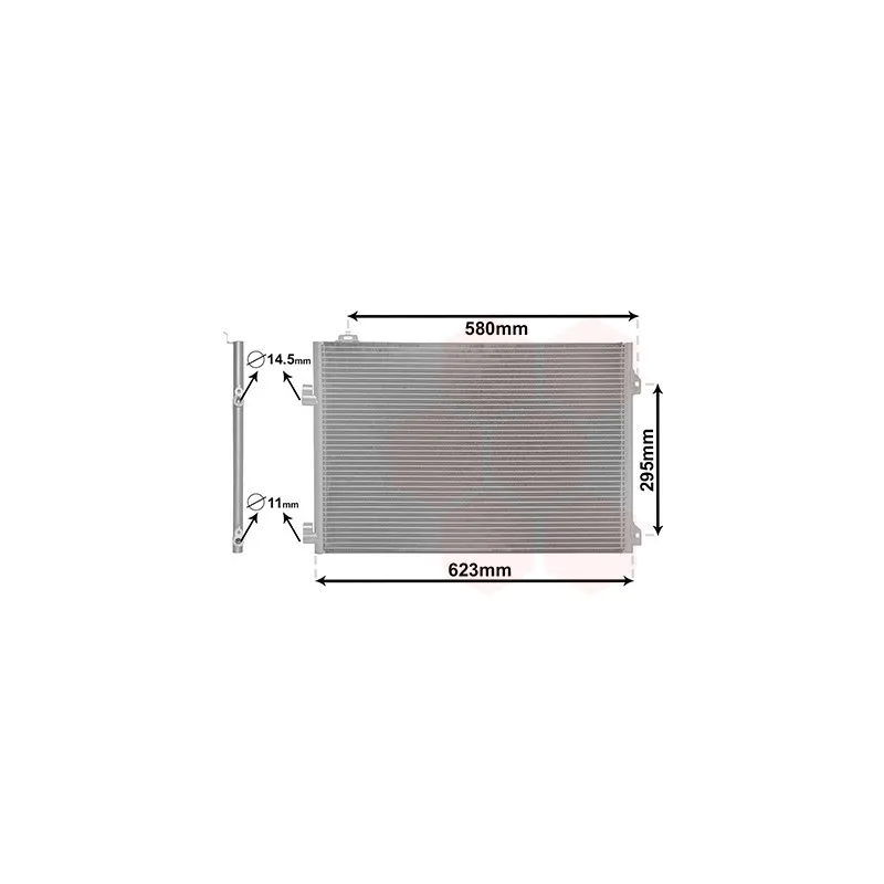 Condenseur, climatisation VAN WEZEL 43005347