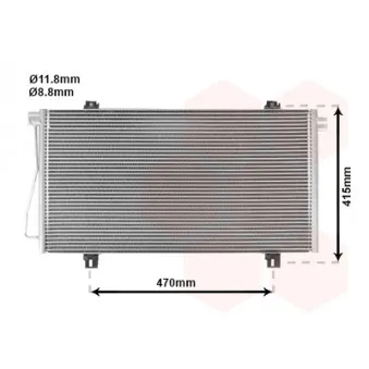 Condenseur, climatisation VAN WEZEL 43005352