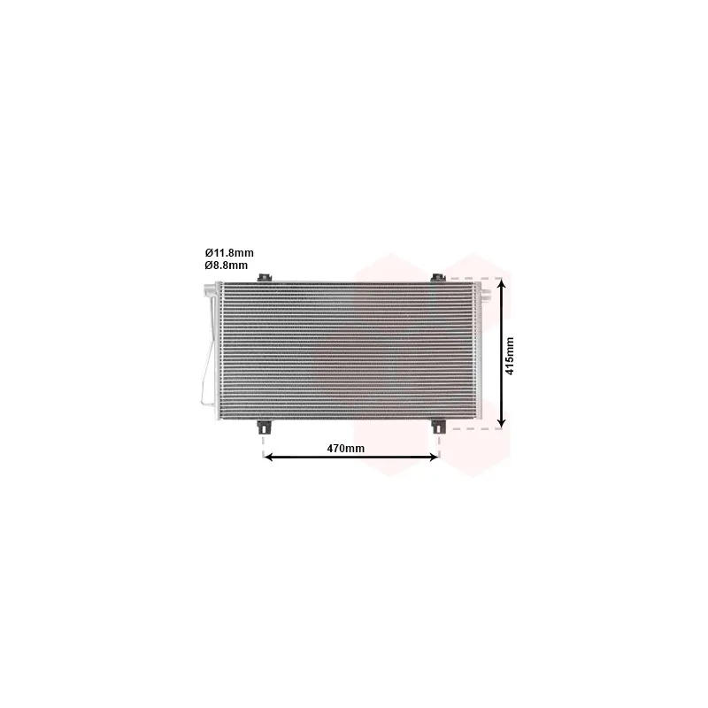 Condenseur, climatisation VAN WEZEL 43005352
