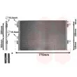 Condenseur, climatisation VAN WEZEL 43005382 - Visuel 1