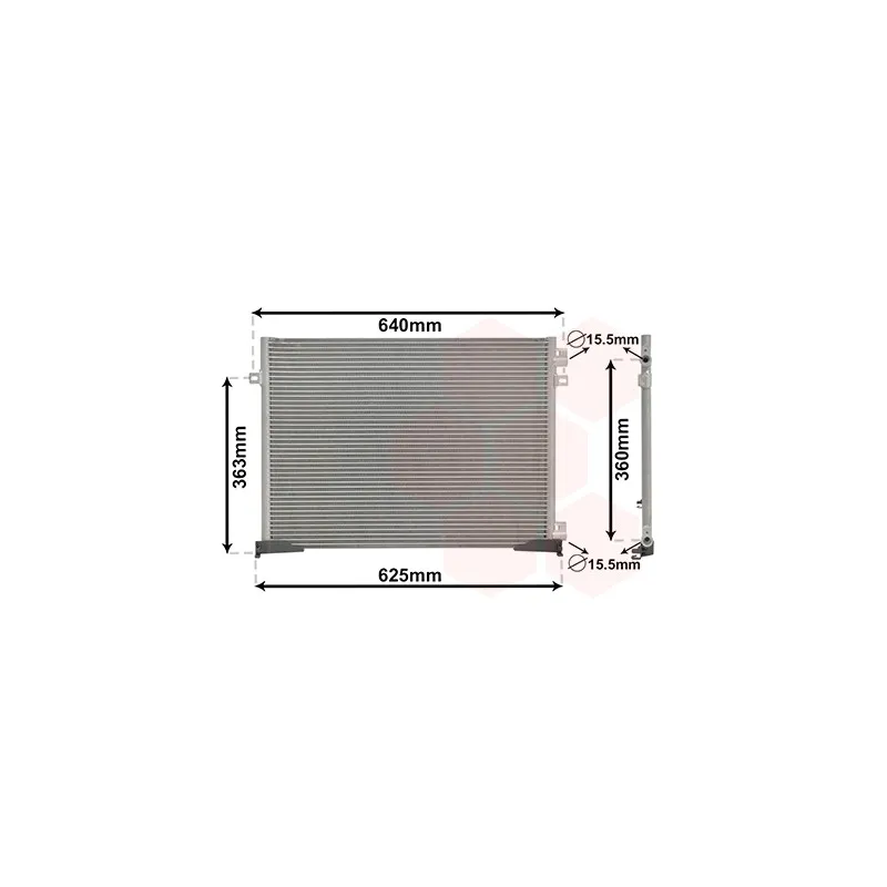 Condenseur, climatisation VAN WEZEL 43005400