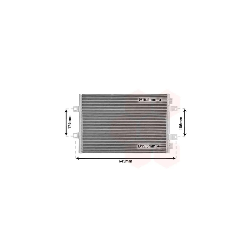 Condenseur, climatisation VAN WEZEL 43005406