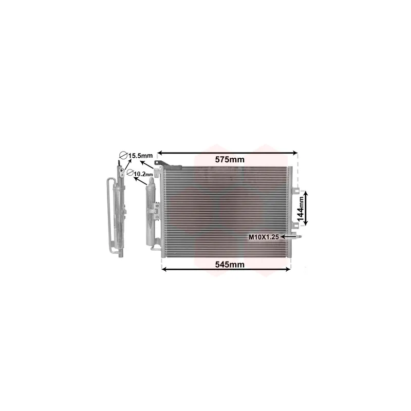 Condenseur, climatisation VAN WEZEL 43005417