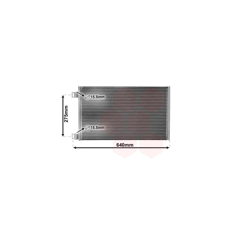 Condenseur, climatisation VAN WEZEL 43005444